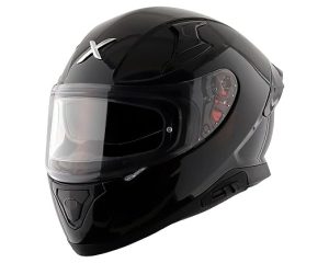 Axor Apex Solid ISI ECE DOT Certified Glossy Black Full Face Dual Visor Helmet