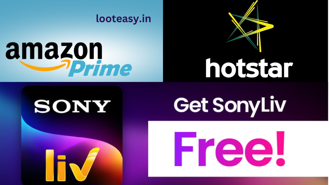FREE Amazon Prime + Hotstar + SonyLIV